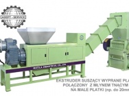 Kompletne linie recyklingu odpadów tworzyw-rozdrabnianie-mycie i suszenie
