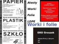 Folia z regranulatu LDPE, worki z regranulatu LDPE