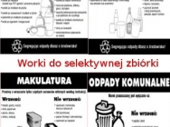 Worki do selektywnej zbiórki odpadów LDPE, worki komunalne, worki LDPE
