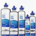 New PET bottle for renu fresh multi-purpose solution.