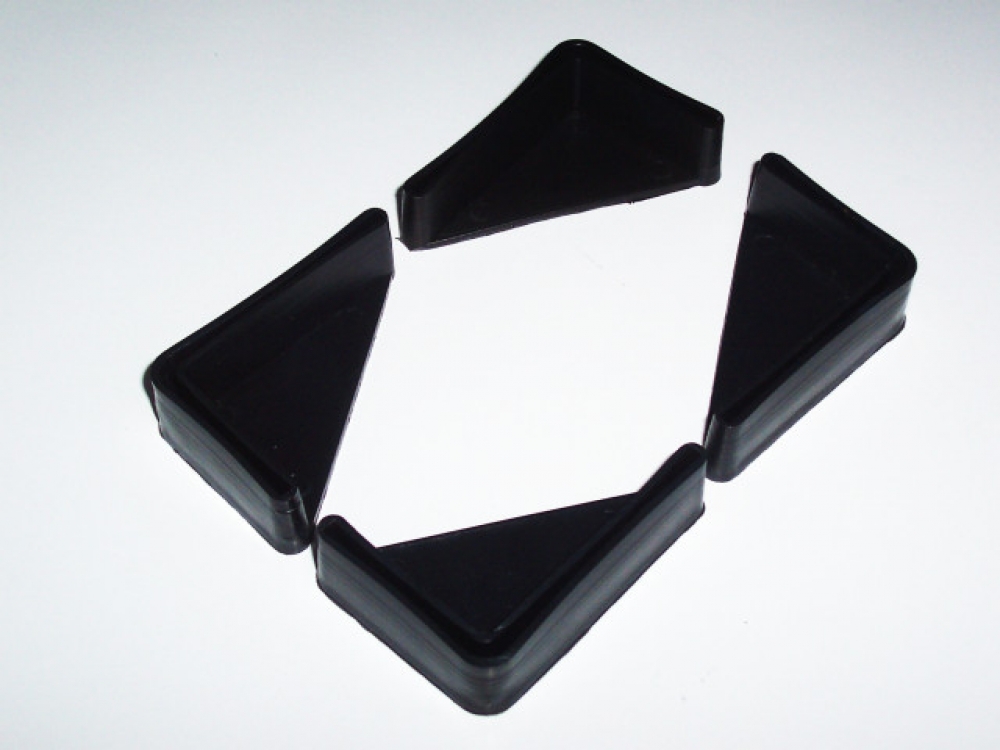 Footers for shelving, plastic shelf feet 40x60 mm (Offer No. 65687