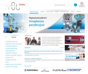 VGT Polska wygląd strony