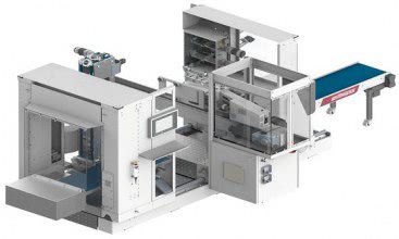 Wittmann packaging solution with minimum space requirements