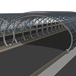 Półtunel z tworzyw sztucznych